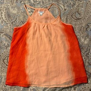 Old Navy Women’s Racerback Peach Orange Tank Top Size S
